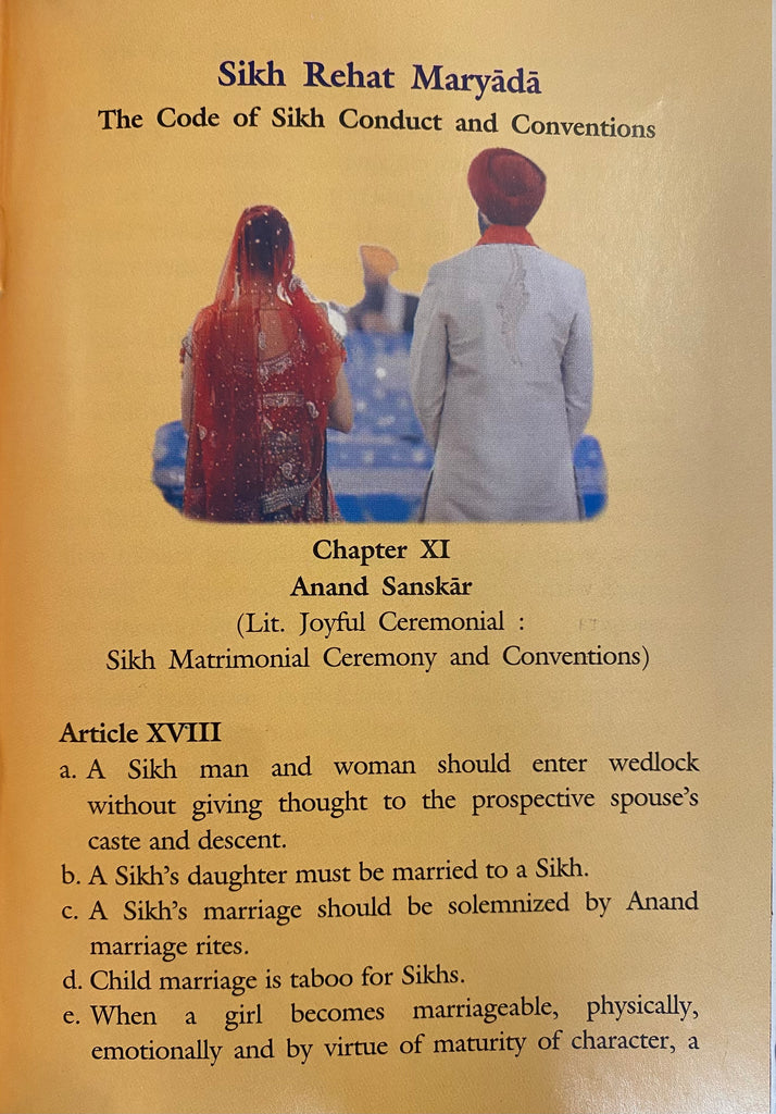 Anand Karaj - The Sikh Marriage Ceremony